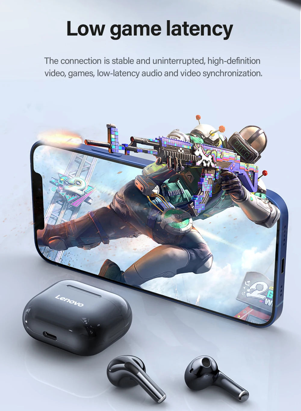 Fones de ouvido Lenovo LP40