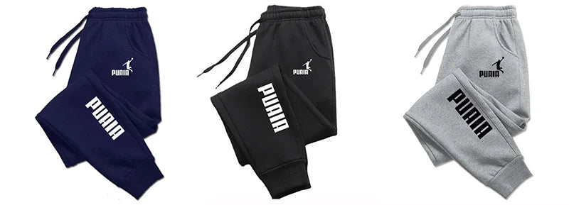 Calças de corrida masculina