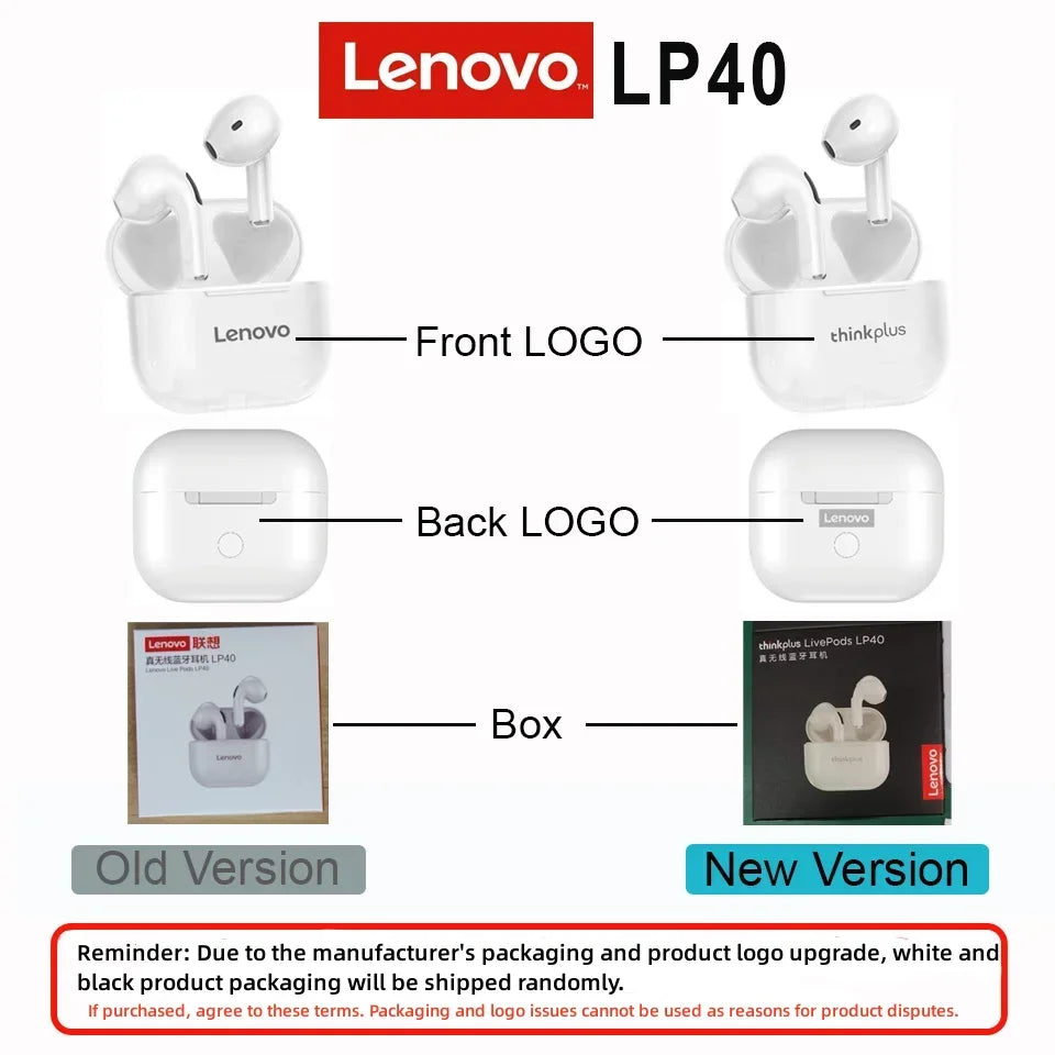 Fones de ouvido Lenovo LP40