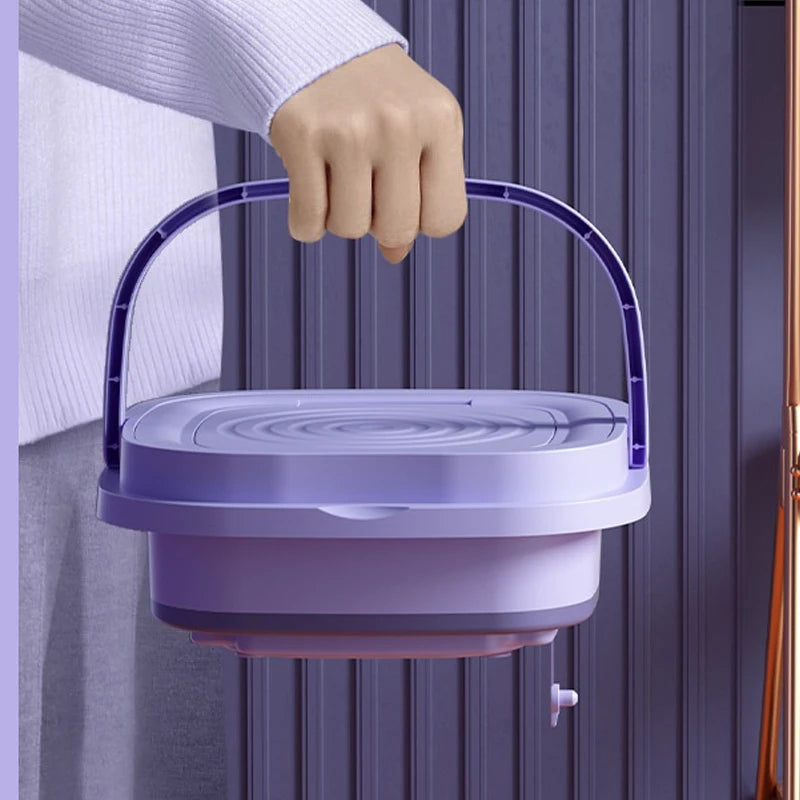 Máquina de lavar roupa pequena dobrável portátil de 8L