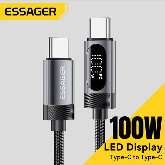 Cabo USB-C para android e iphone
